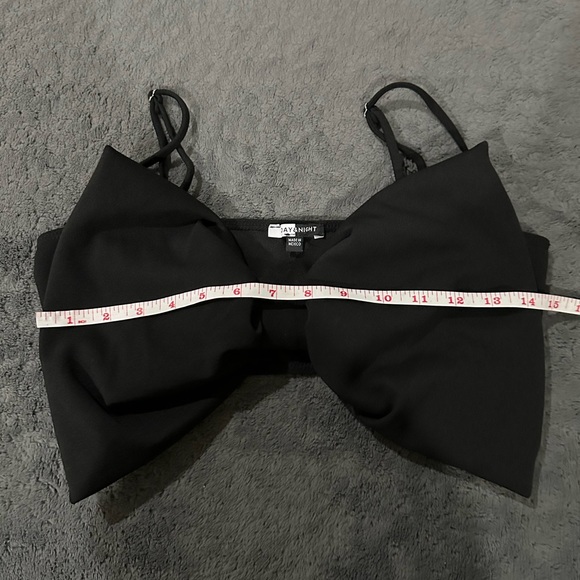 Fashion Nova Birthday Girl Bow Top - Black - Picture 2 of 7